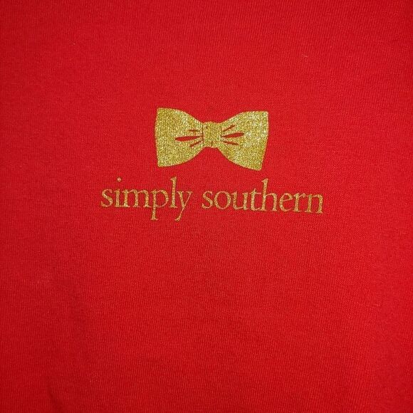 Simply Southern "Tis the Season To Be Preppy". Long sleeved Size Small - Picture 2 of 7